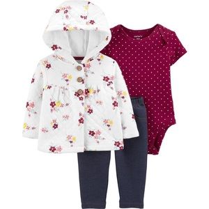 Carter's Baby Girl 3pc Floral Set